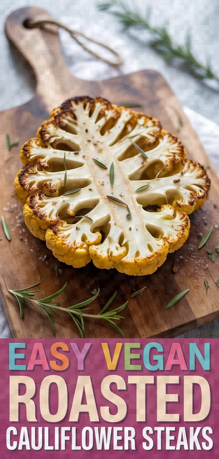 Easy Vegan Roasted Cauliflower Steaks Recipe - comforteatshub.com